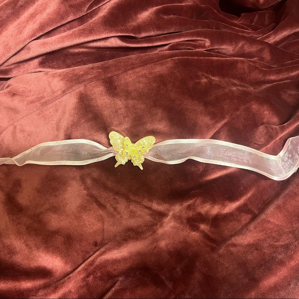 3 in 1  butterfly accessory necklace, bracelet